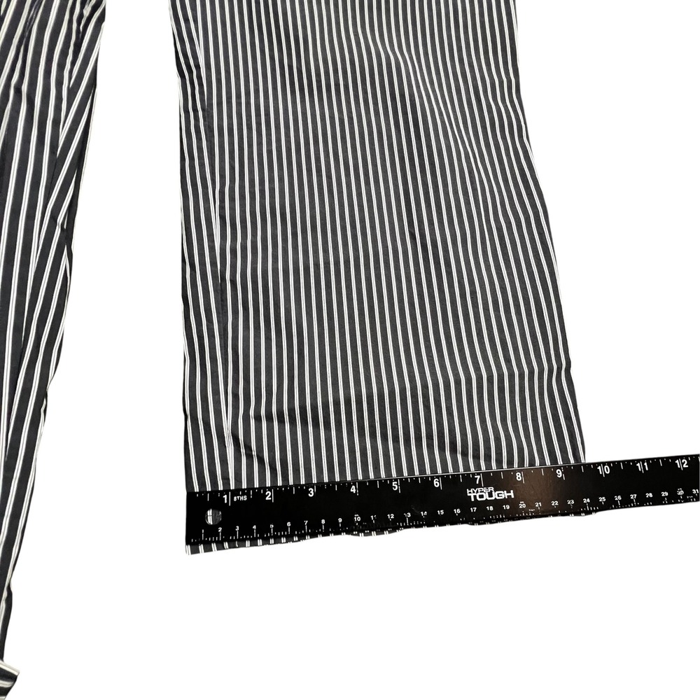 Lioness Navy Blue White Striped Elastic Waist Pajama Pants Small - Picture 9 of 11